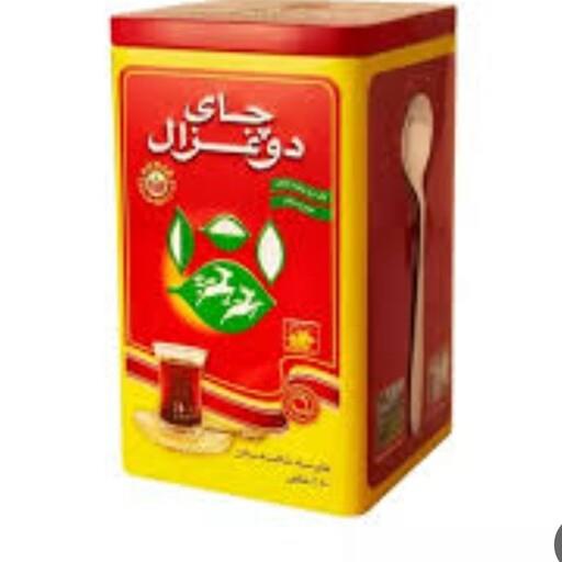 چای دوغزال قوطی فلزی ساده